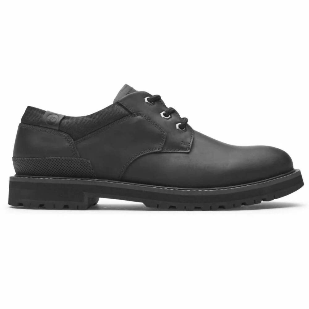 NEW DUNHAM men's byrne plain toe ox shoes in black
